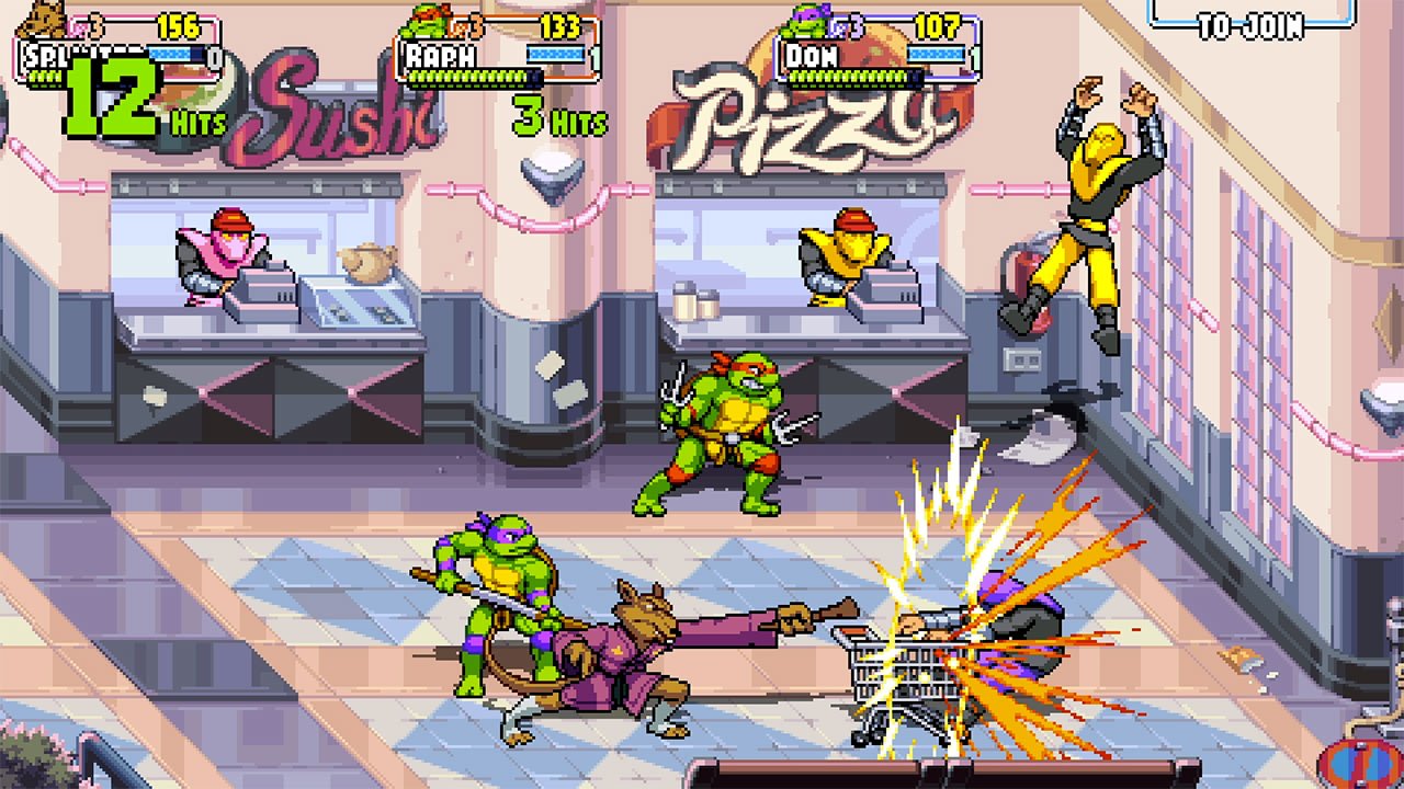 TMNT Shredder's Revenge colorful ninja action gameplay